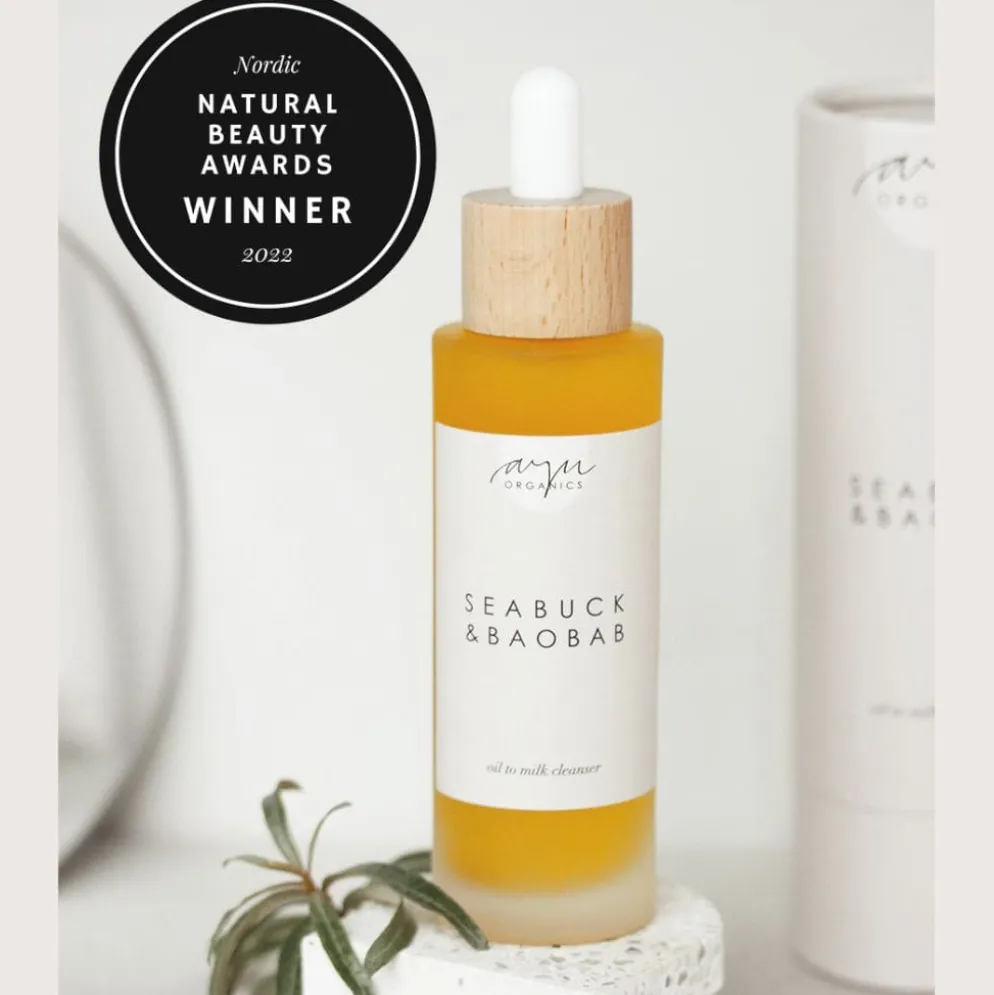 AYU Organics Seabuck & Baobab kasvojen puhdistusöljy, 2 kokoa