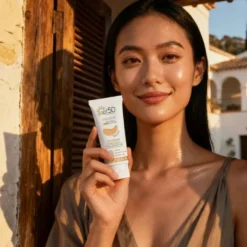 Dhyvana sävyttävä aurinkovoide kasvoille SPF 50, 2 sävyä
