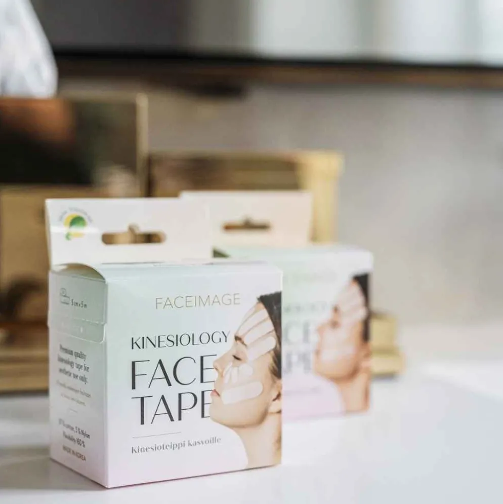 Faceimage kinesioteippi kasvoille Regular, 2 eri kokoa