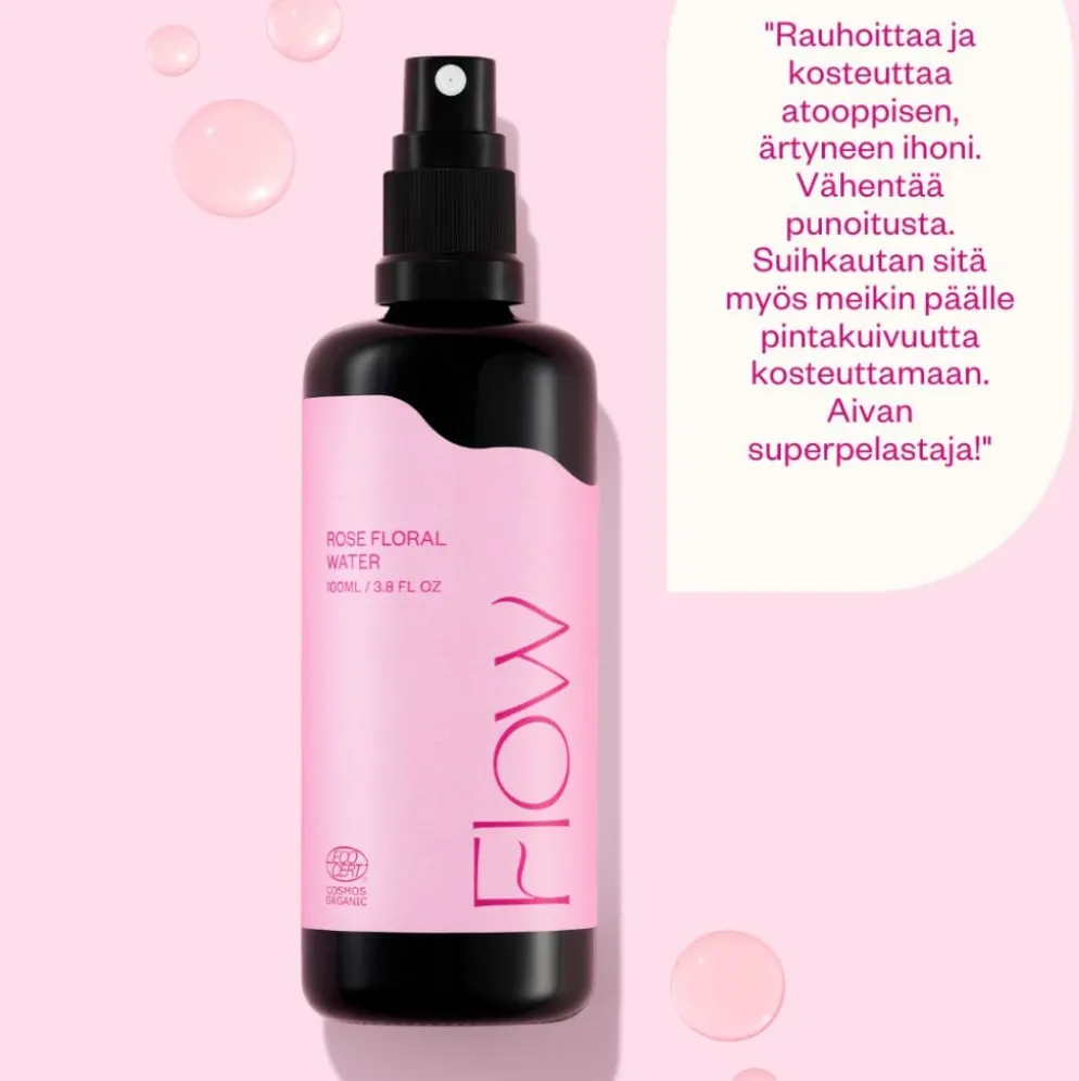 Flow Cosmetics Ruusuvesi 100ml