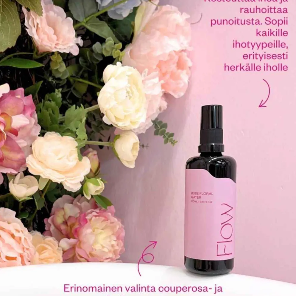 Flow Cosmetics Ruusuvesi 100ml