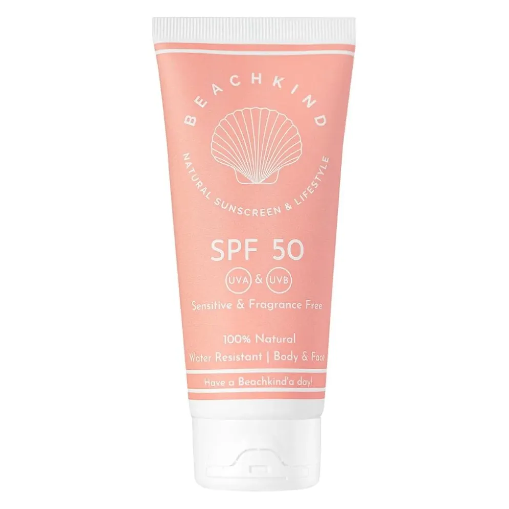 Hajusteeton aurinkovoide Beachkind SPF 50 Sensitive 100ml