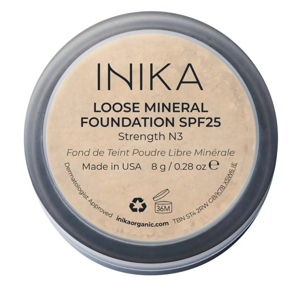 INIKA mineraalimeikkipuuteri Organic Mineral Foundation SPF25