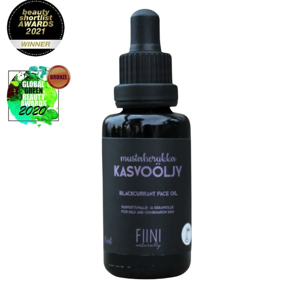 Kasvoöljy Fiini Naturally Mustaherukansiemenöljy 30ml