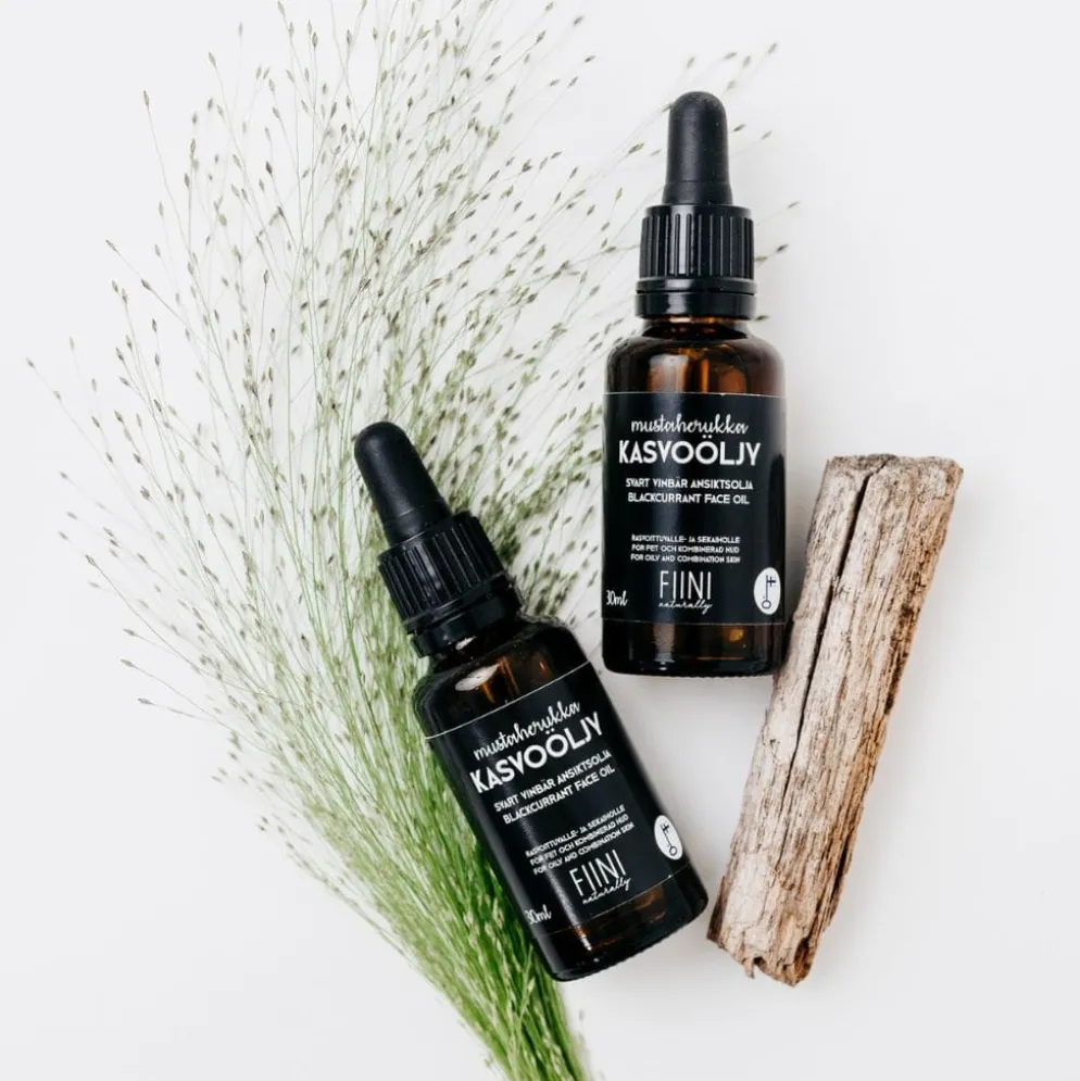 Kasvoöljy Fiini Naturally Mustaherukansiemenöljy 30ml