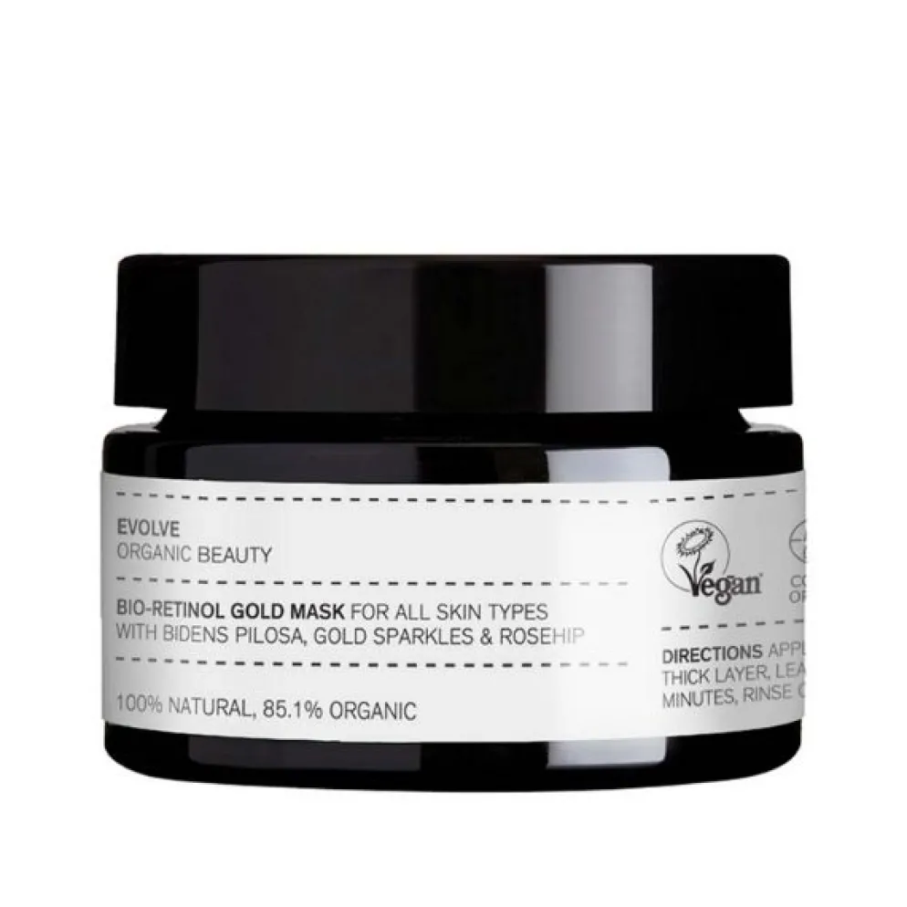Kasvonaamio Evolve Bio-Retinol Gold Face Mask, 2 kokoa