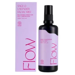 Kasvovesi epäpuhtaalle iholle Flow Cosmetics Sage & Lavender 100ml