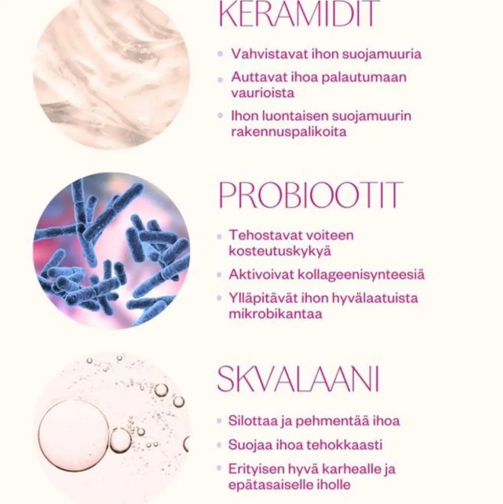 Kosteusvoide Flow Cosmetics Ceramides & Probiotics Cream 50ml
