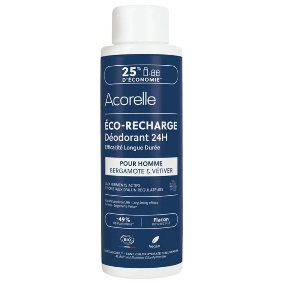 Miesten deodorantti Acorelle Bergamot & Vetiver roll-on