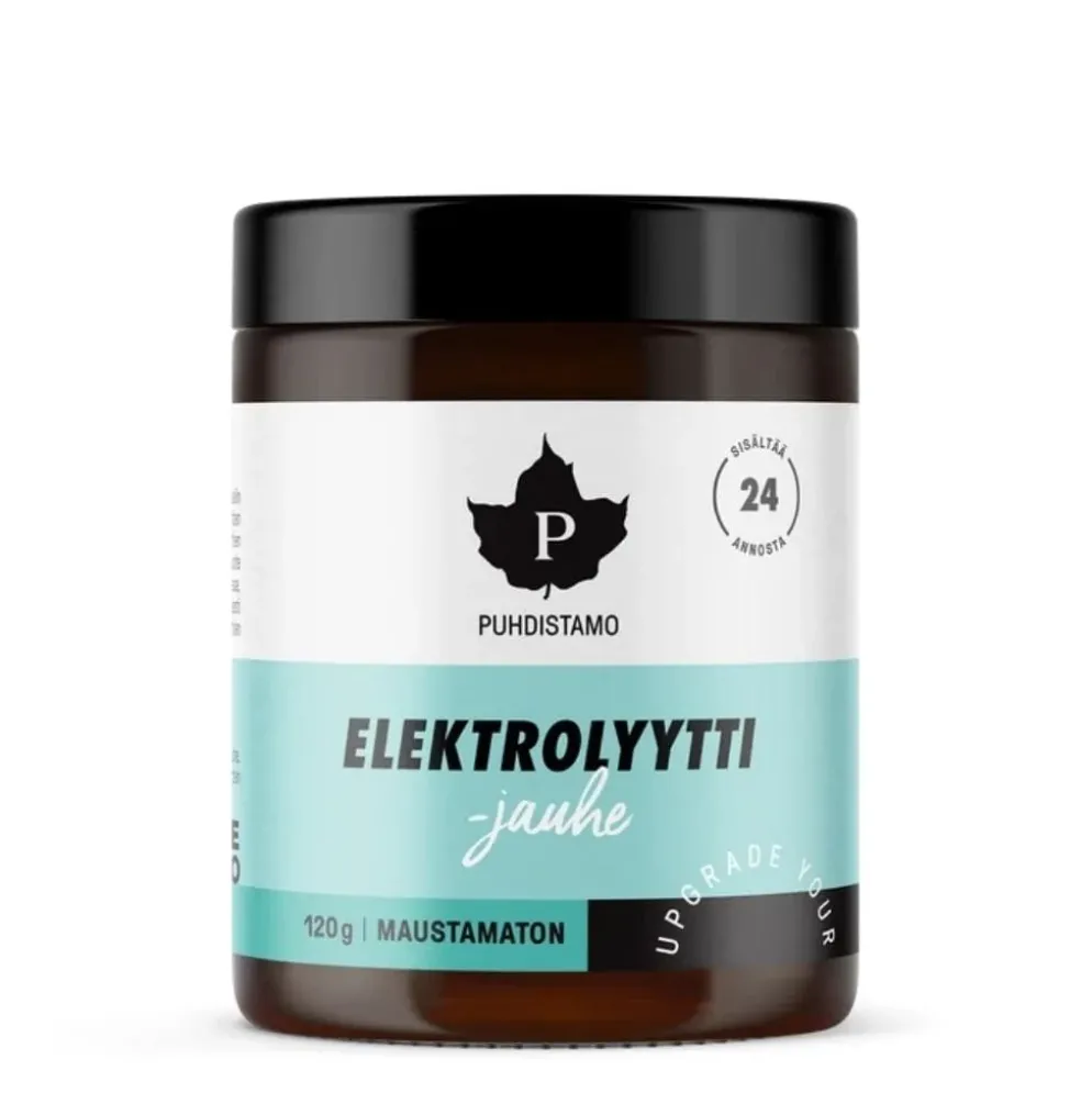 Puhdistamo Elektrolyyttijauhe, 4 eri makua
