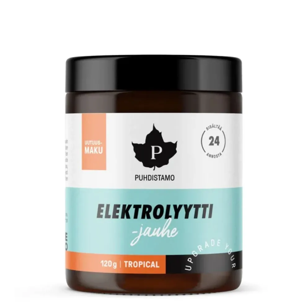 Puhdistamo Elektrolyyttijauhe, 4 eri makua