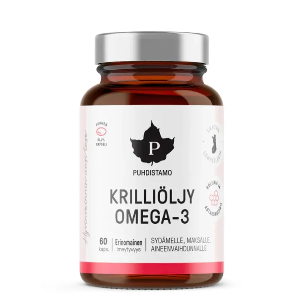 Puhdistamo Krilliöljy Omega-3, 2 kokoa
