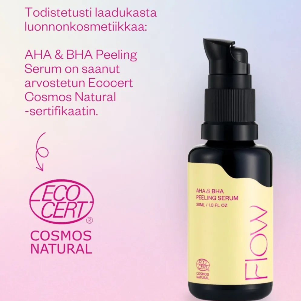 Seerumi Flow Cosmetics AHA & BHA Peeling Serum, 2 kokoa