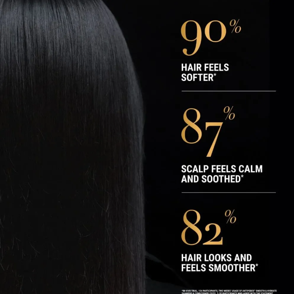 Shampoo ohuille hiuksille Antipodes Peach + Freesia Smooth & Hydrate