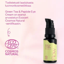 Silmänympärysvoide Flow Cosmetics Green Tea & Peptide Eye Cream 15ml