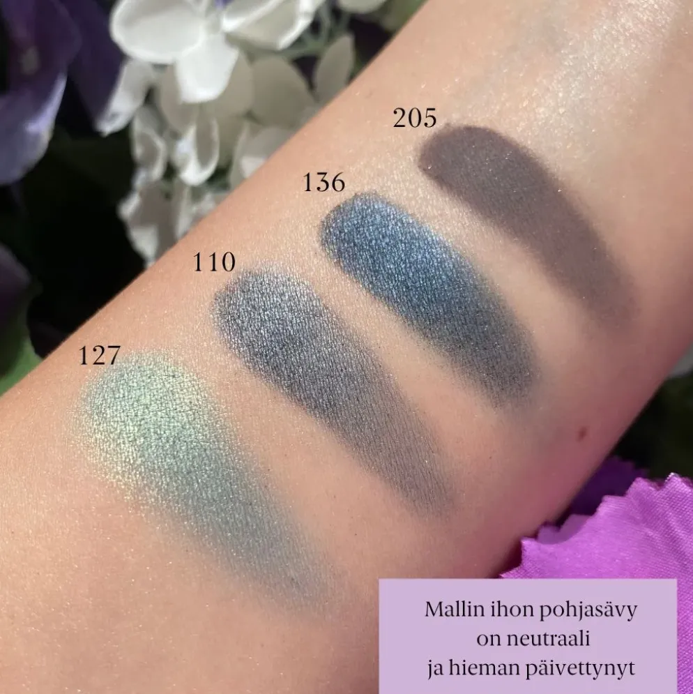 Sininen luomiväri Zao Pearly 136 Night Blue