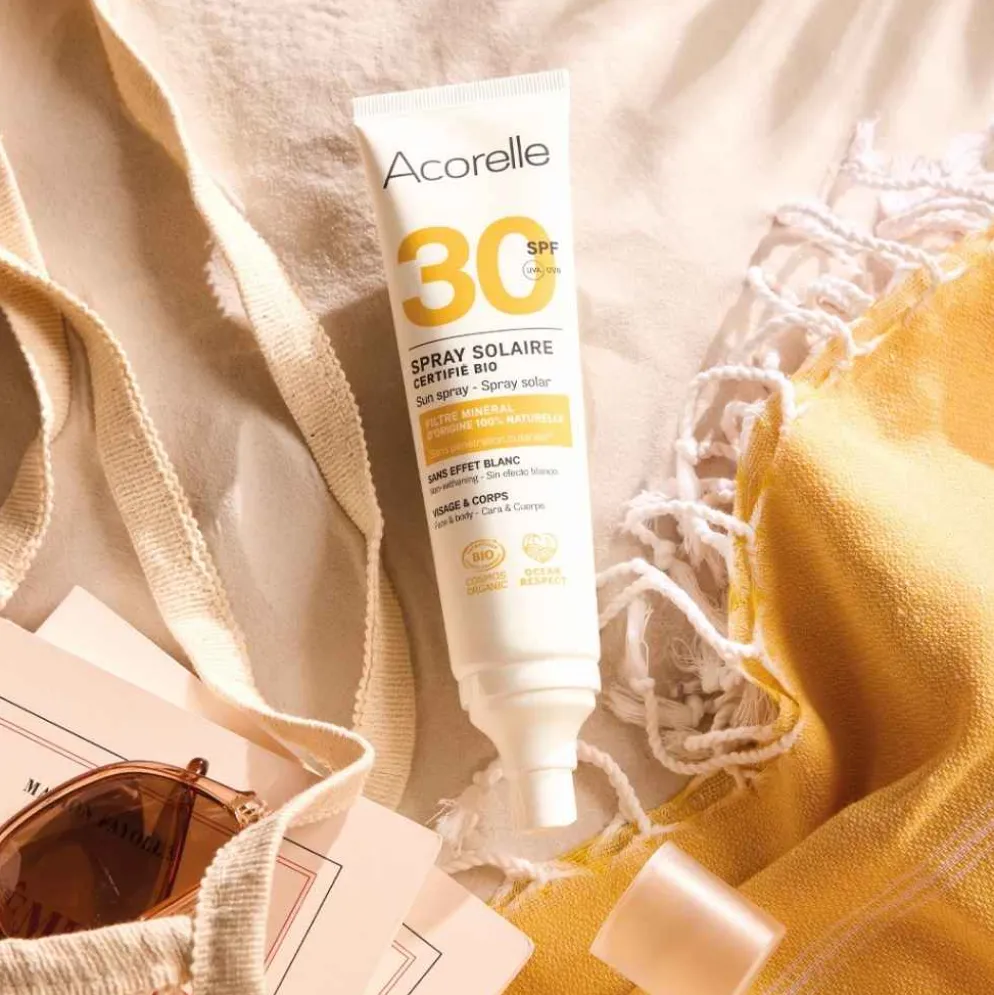 Suihkutettava aurinkorasva Acorelle SPF 30, 100ml