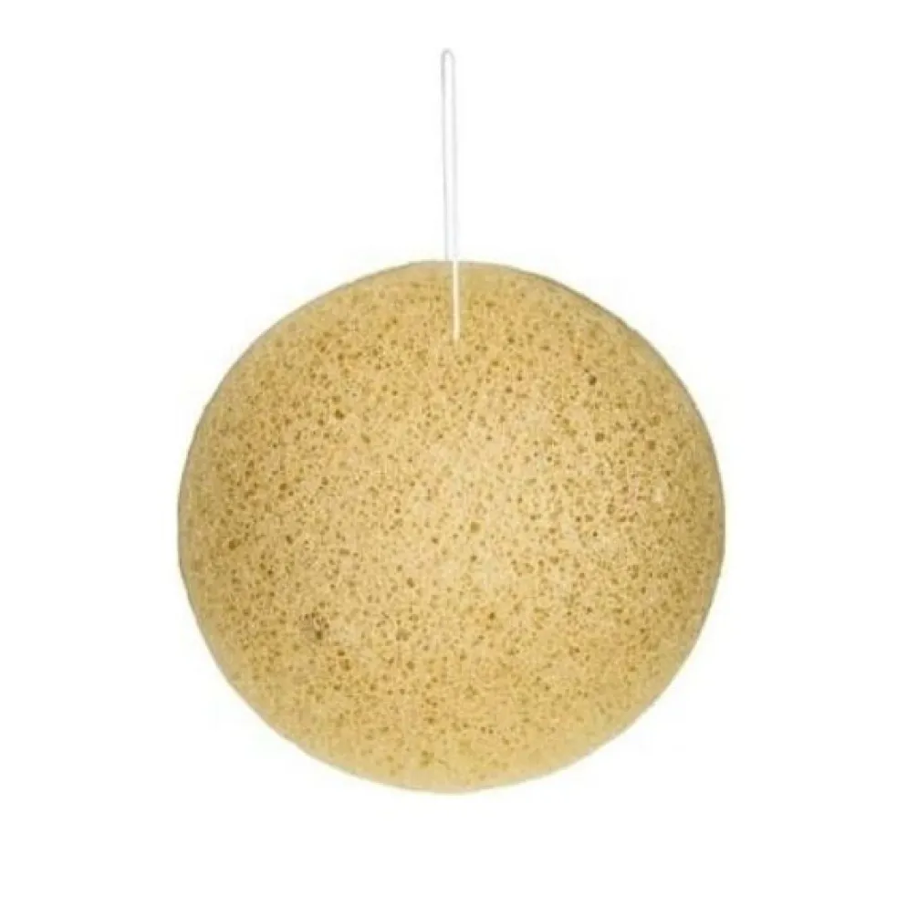 The Konjac Sponge Company Mandala Yellow Clay konjac sieni