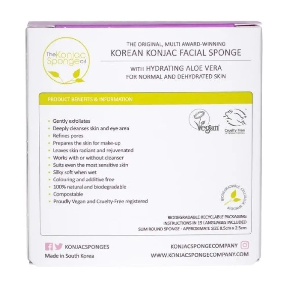 The Konjac Sponge Company Mandala Aloe Vera konjac sieni