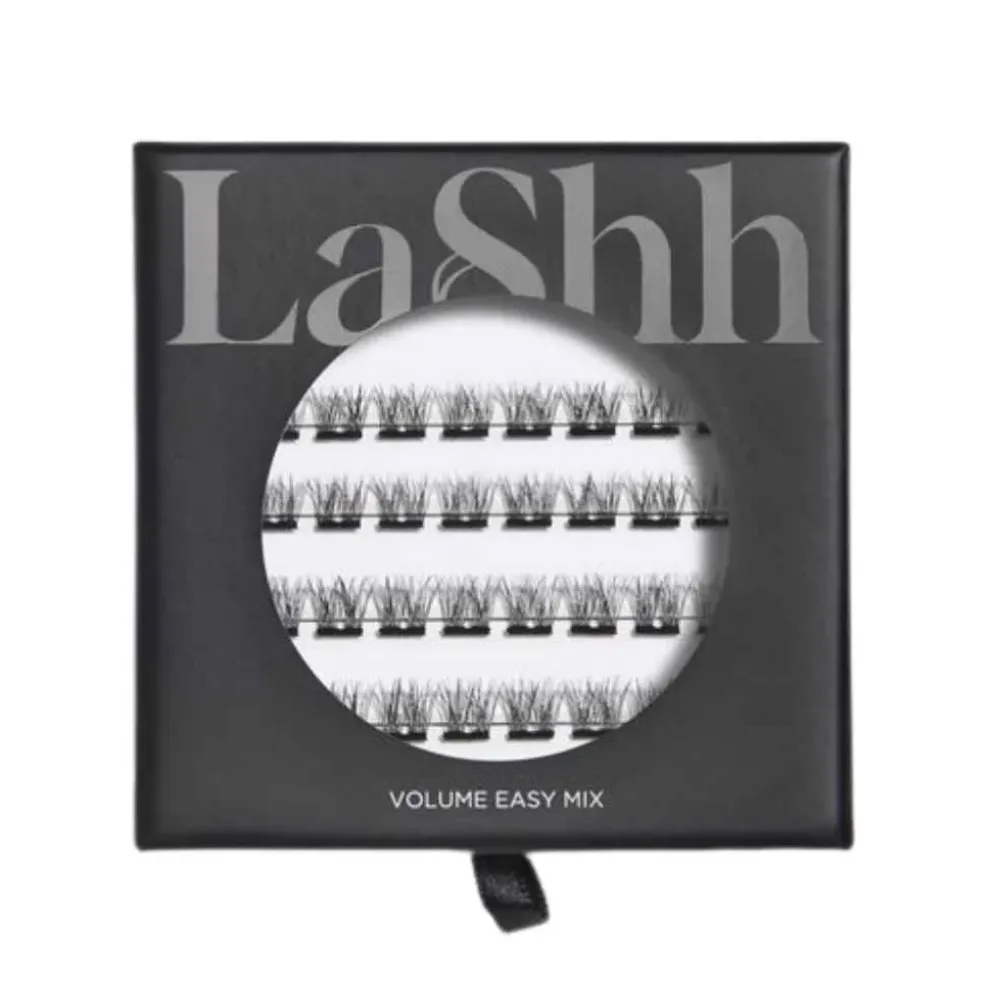 Tuuheat tekoripset LaShh Volume ripsitupsut, musta liima