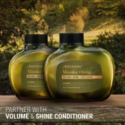 Tuuheuttava hoitoaine Antipodes Mānuka + Orange Volume & Shine